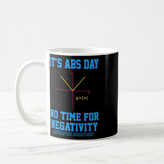 Mug Algèbre drôle C'est la journée des abdos Prof de m (Gauche)