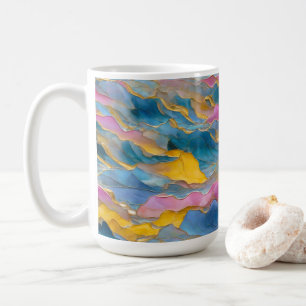 Mug "Algeciras" Vagues de sable rose bleu