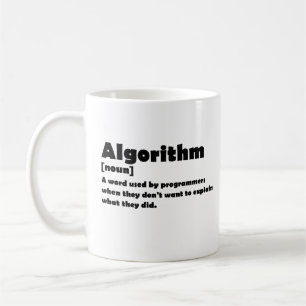 Mug Algorithme Drôle Dictionnaire Programmeur Définiti