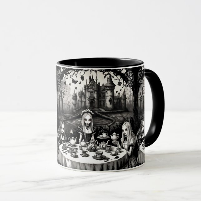 Mug Alice au pays des merveilles fête du thé dans le s (Devant droit)