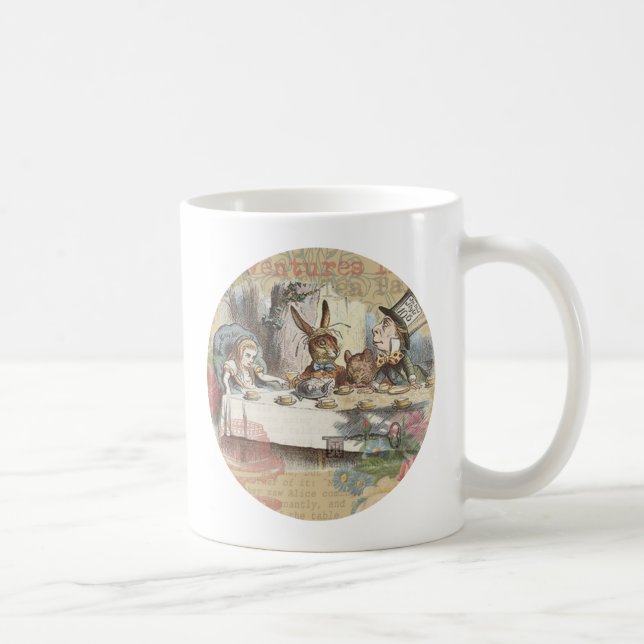 Mug Alice au pays des merveilles Mad Tea Party Art (Droite)