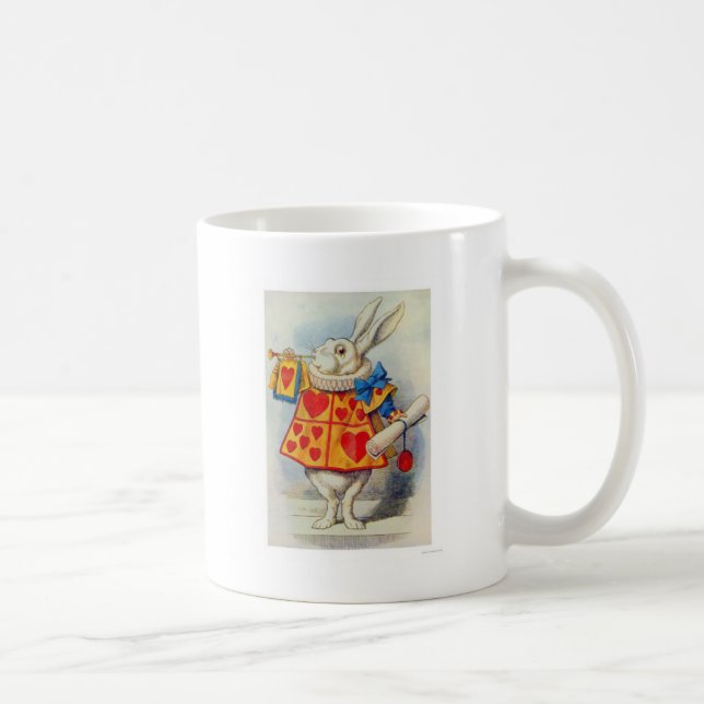 Mug Alice aux coeurs blancs de lapin du pays des (Droite)