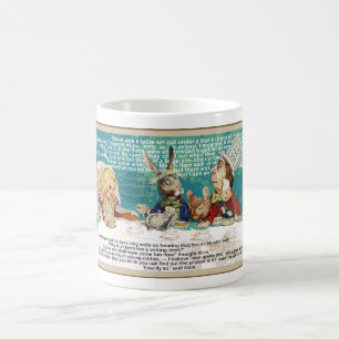 Mug Alice avec Hatter Mad et lièvre de mars
