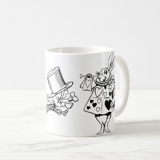 Mug Alice chez le lapin d'images du pays des (Devant droit)