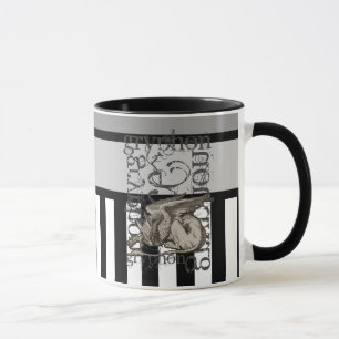 Mug Alice dans la grunge de Gryphon du pays des