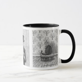 Mug Alice en lièvres fous de mars de chapelier de