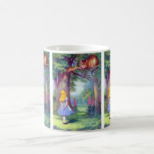 Mug Alice et le chat de Cheshire polychrome