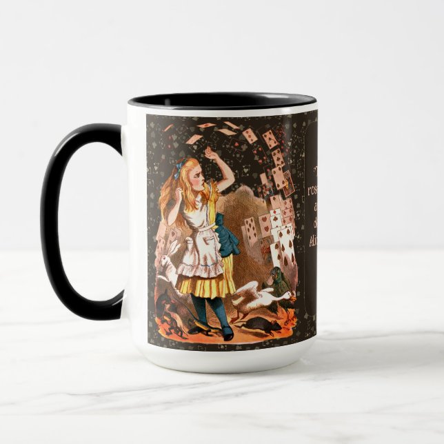 Mug Alice et les cartes de jeu (Gauche)