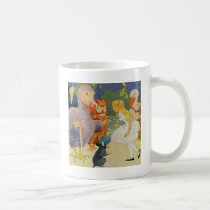 Mug Alice et l'oiseau de dronte à la course de comit
