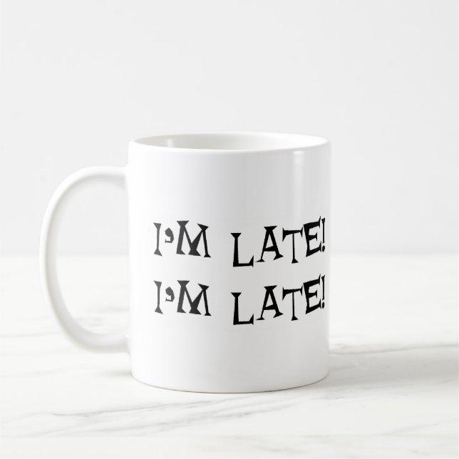 Mug alice je suis en retard (Gauche)