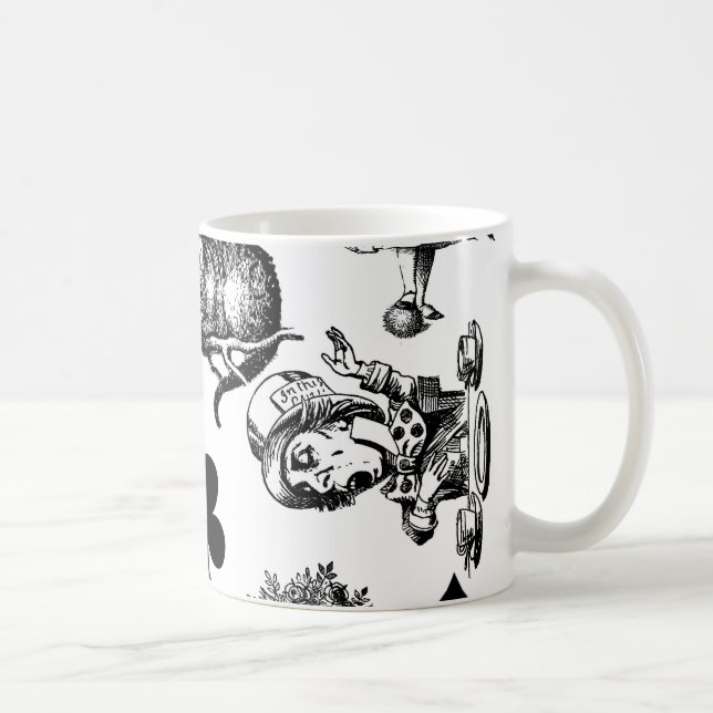 Mug Alice Lapin Blanc Wonderland Classique (Droite)