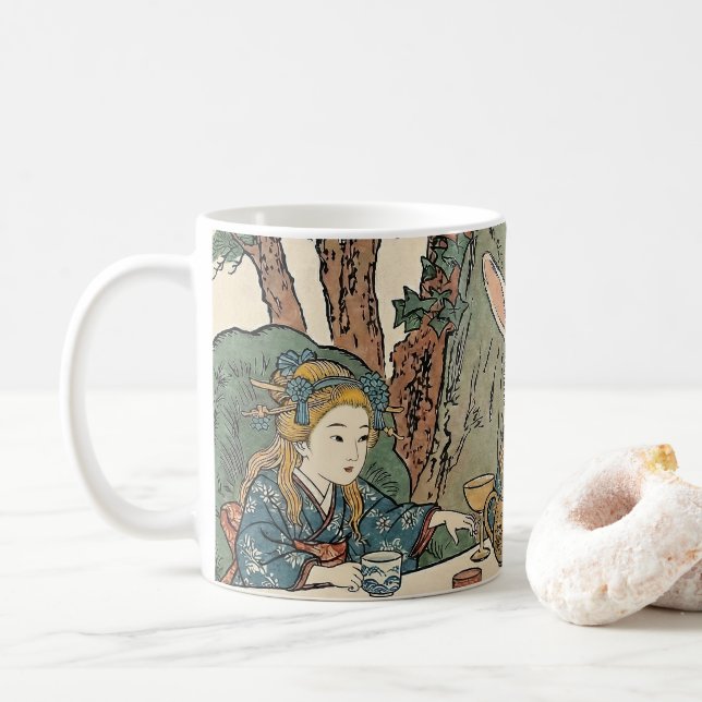 Mug Alice Lost in Japan | Ukiyo-e Mad Tea Party (Avec donut)