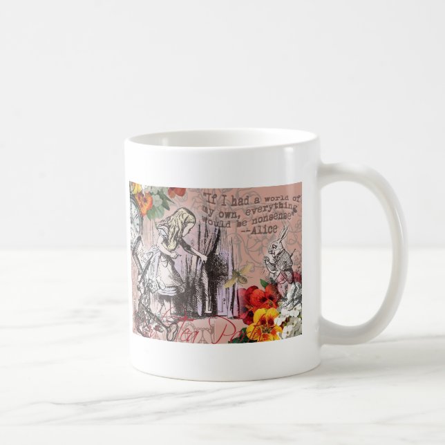 Mug Alice rideau absurdité merveilleux classique (Droite)