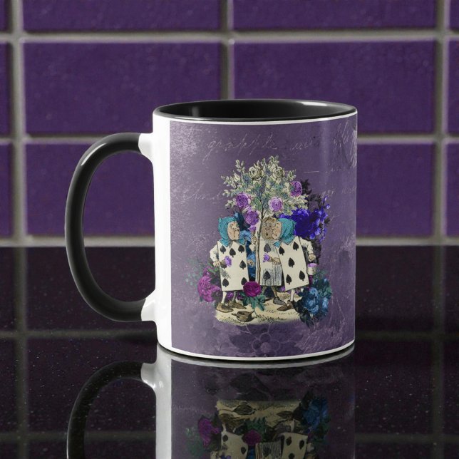 Mug Alice sombre rustique violet foncé (Créateur téléchargé)