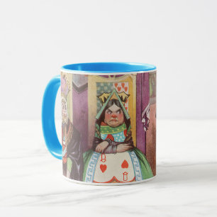 Mug Alice vintage au pays des merveilles, reine des co