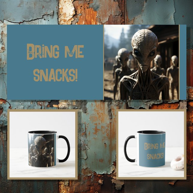 Mug Alien amusant avec texte modifiable 3 sur 4 (Créateur téléchargé)