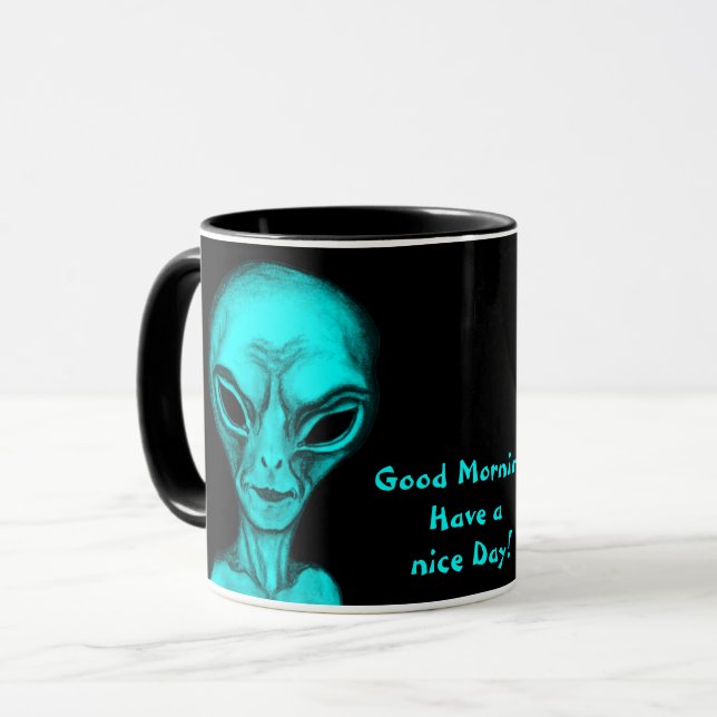 Mug Alien, Bonjour (Devant gauche)