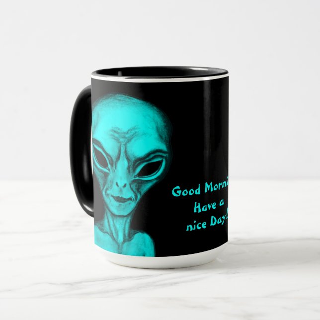 Mug Alien, Bonjour (Devant gauche)