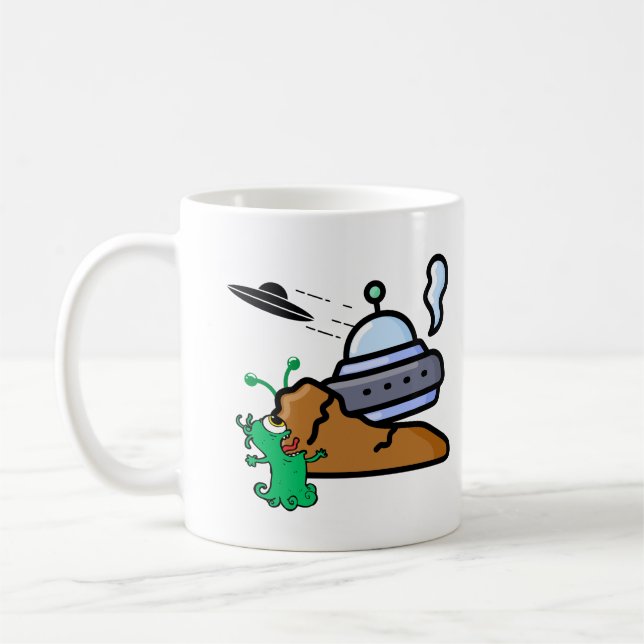 Mug Alien Crash Landing Retro.w (Gauche)