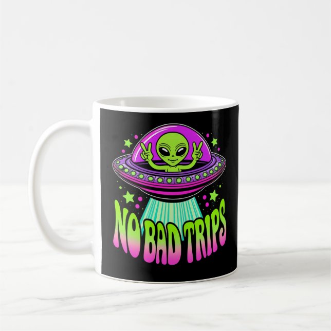Mug alien dans une soucoupe volante (Gauche)