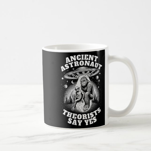 Mug Alien De Bigfoot Et Ufo I Ancien Astronaut T (Droite)