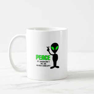 Mug Alien de paix
