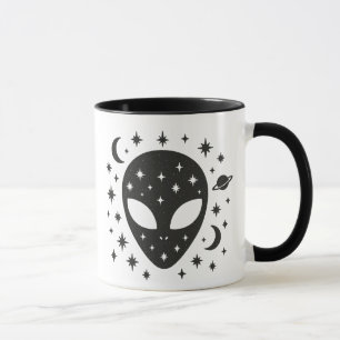 Mug Alien et étoiles