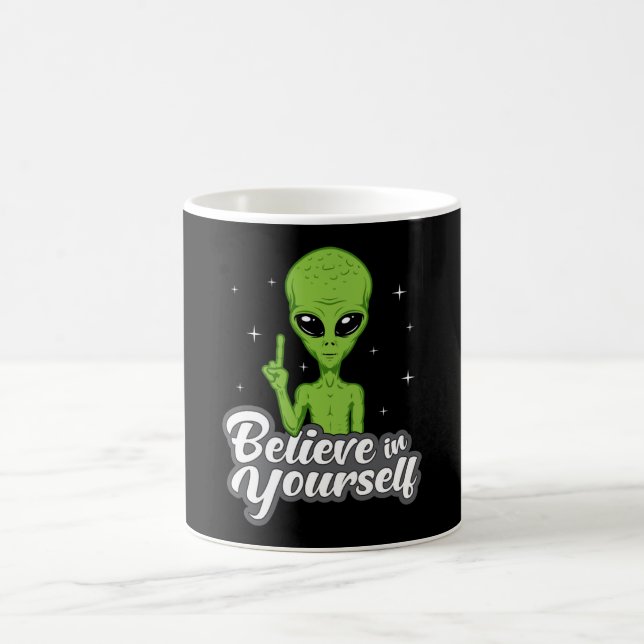 Mug Alien Head Area 51 Ufo Aliens Space Funny Cadeau (Centre)