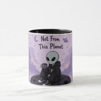 Mug Alien Mignon - Conception de Créature Spatiale