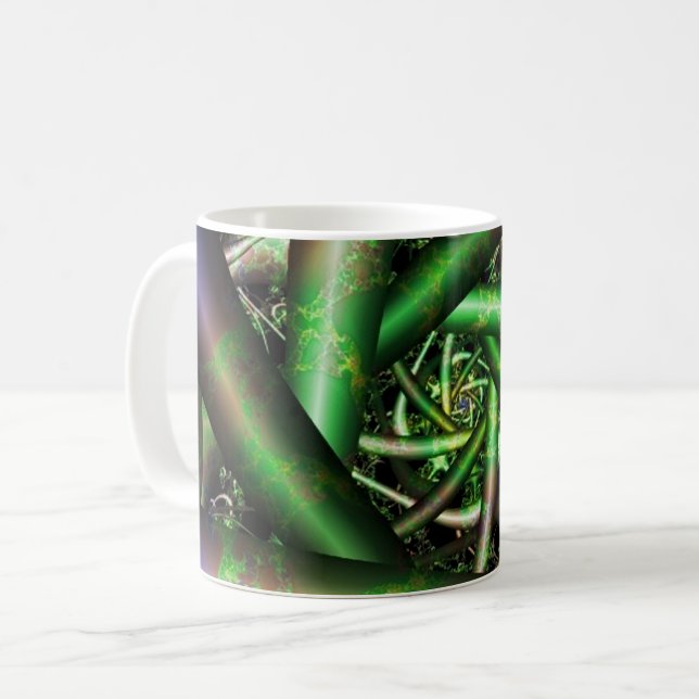Mug Alien | Multicolor Fractal Art (Devant gauche)