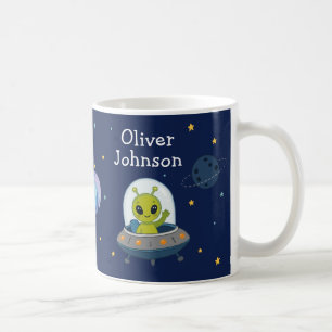 Mug Alien personnalisé dans l'espace UFO