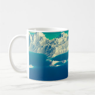 Mug Alien Planet - 3D ed Computer Artwork. Rochers et