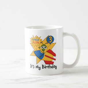 Mug Alien spatial 3ème anniversaire Tshirts et cadeaux