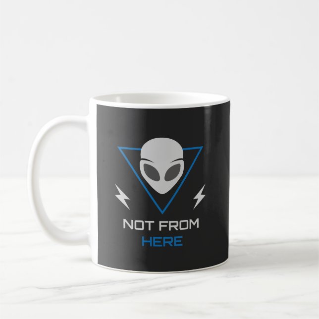 Mug Alien UFO Sci Fi Outsider (Gauche)