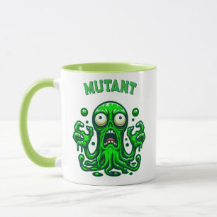 Mug Alien Zombie déplaisant - Monstre Vert Neon