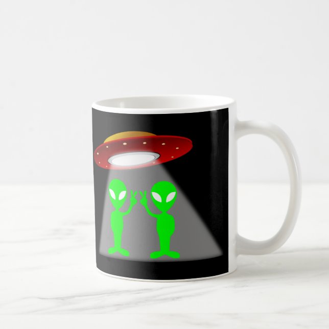 Mug Aliens et soucoupe volante (Droite)