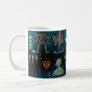 Mug Aliens OVNI Chupacabra Bigfoot Cryptids