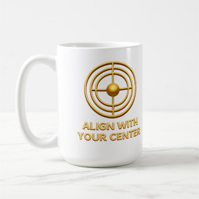 Mug Align With Your Center golden Balance & Inner Ha (Gauche)