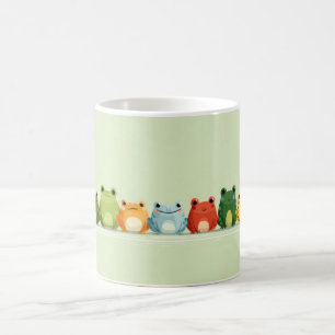 Mug Alignement de Grenouilles Mignonnes – Art d'Animau