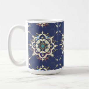 Mug Alignement Étoile Dorée – Un Univers de Géométrie