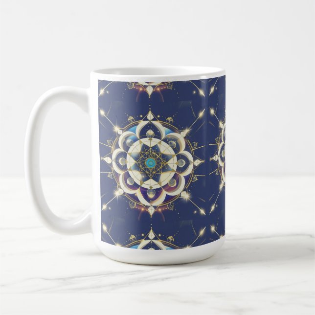 Mug Alignement Étoile Dorée – Un Univers de Géométrie  (Gauche)