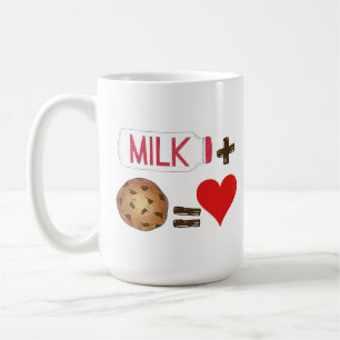 Mug Alimentation classique Lait d'association + Cookie