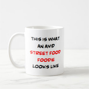 Mug alimentation de rue, avide