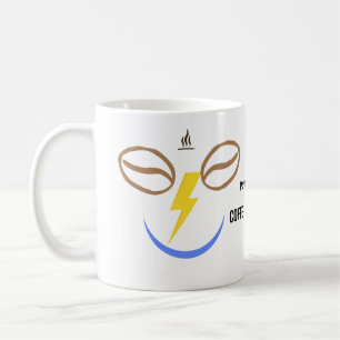 Mug Alimenté par Café & Voltage – Électricien drôle