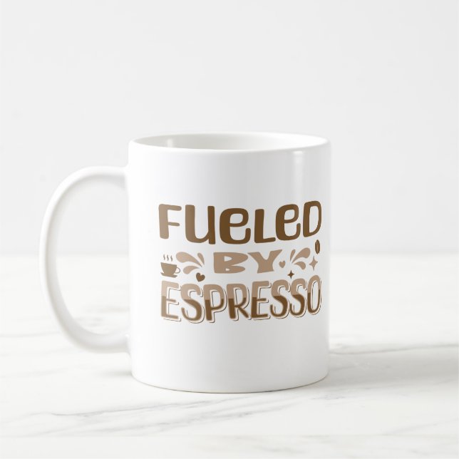 Mug Alimenté Par Espresso Drôle Citation De Louveur De (Gauche)