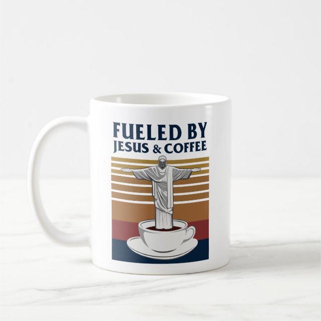 Mug Alimenté Par Jésus Et Café (Gauche)