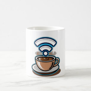 Mug Alimenté par le café, branché par WiFi