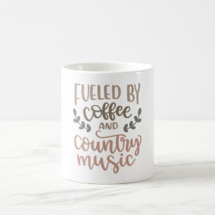 Mug Alimenté par le café et la musique country