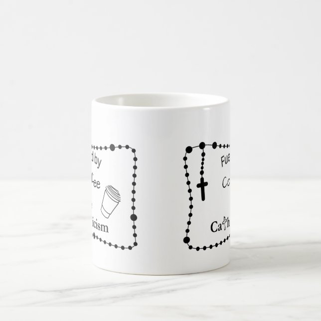 Mug Alimenté par le café et le catholicisme (Centre)