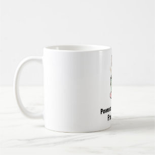 Mug Alimenté par le café et le chaos de Frenchie Migno